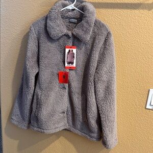 32 Degrees HEAT Gray Teddy Jacket